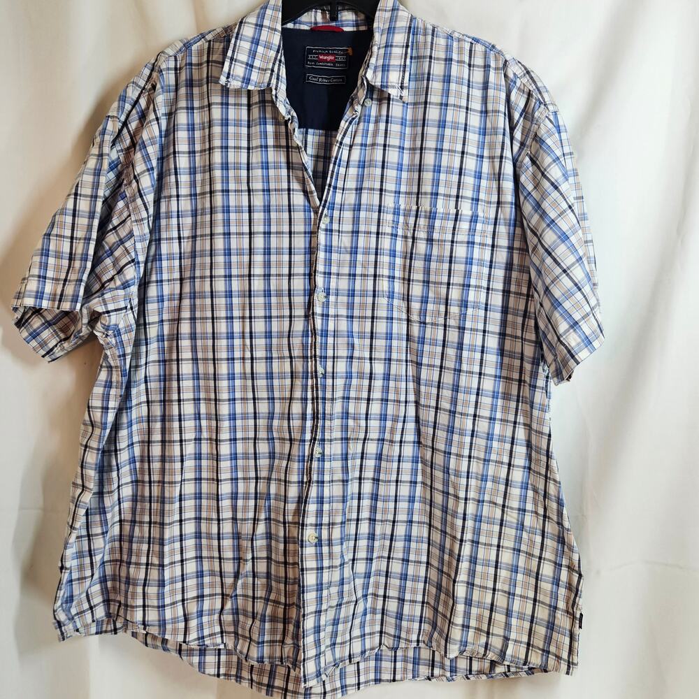 Wrangler plaid button up Shirt Size 2Xlarge